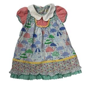 Matilda Jane Pink and White Baby Dress Size 6-12